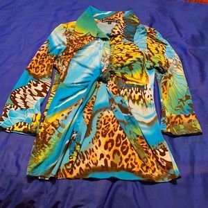 Animal print blouse